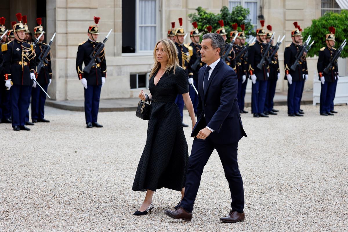 Gérald Darmanin épouse Rose-Marie Devillers AFP