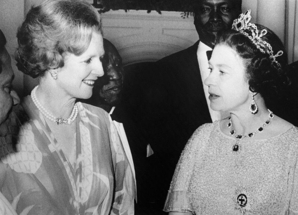 Elizabeth II Margaret Thatcher AFP
