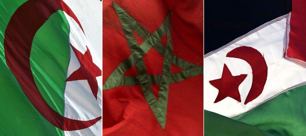 Sahara occidental drapeaux Maghreb AFP
