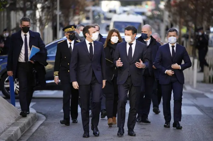 Emmanuel Macron sécurité Nice janvier 2022 AFP