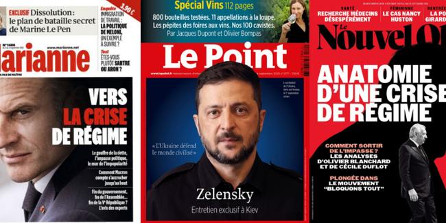 A la Une de vos hebdos cette semaine