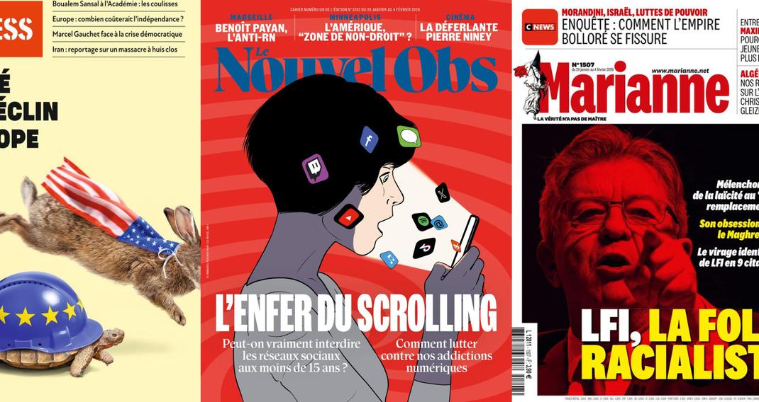 Revue de presse des hebdos 30 janvier 2026