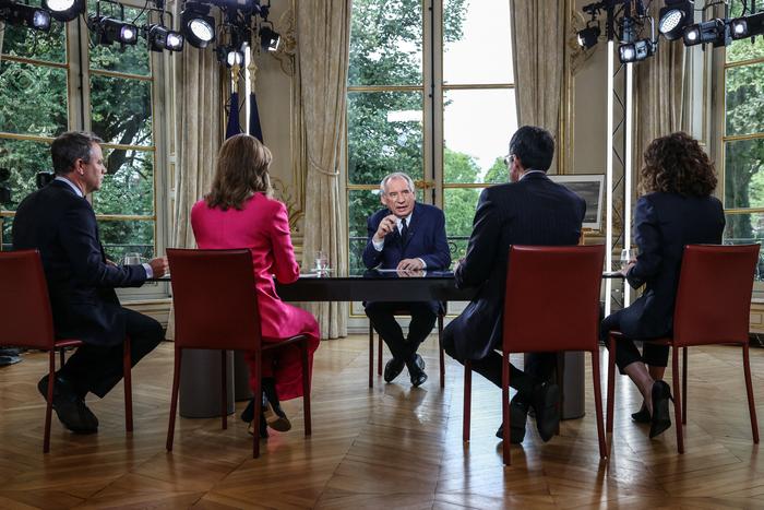 François Bayrou lors de l'émission du 31 août 2025.