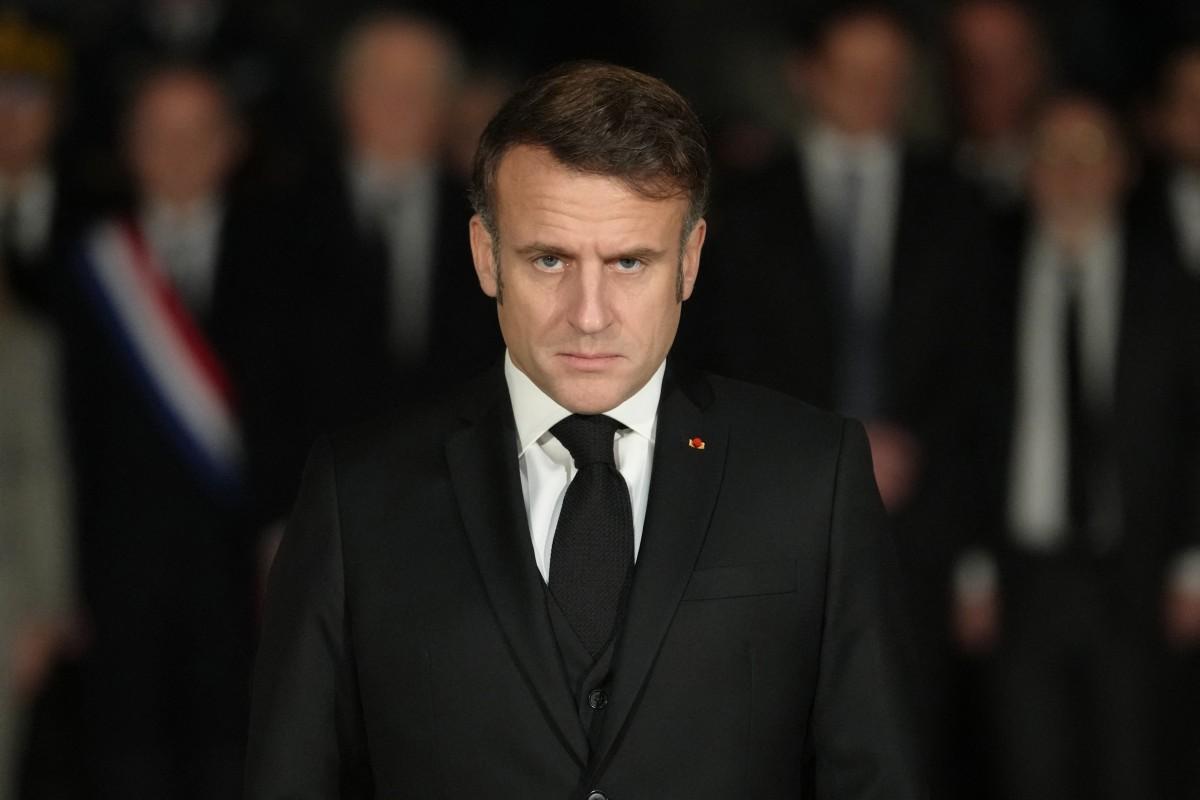 Emmanuel Macron à Paris, le 27 janvier 2025