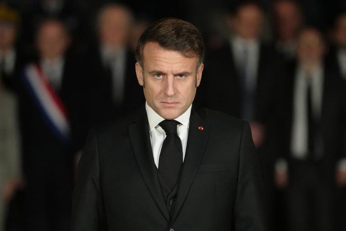 Emmanuel Macron à Paris, le 27 janvier 2025