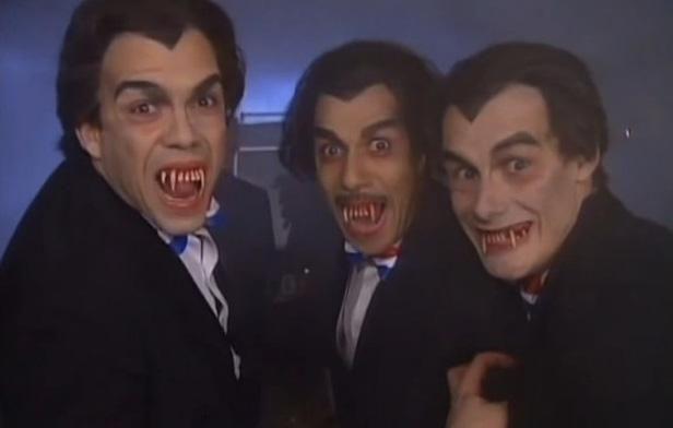 Les Inconnus dans leur sketch des Rapetou du fisc