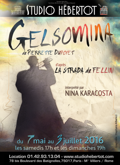 Affiche de la pièce "Gelsomina