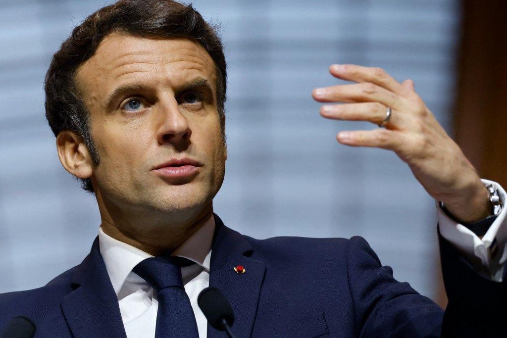 Emmanuel Macron portrait AFP