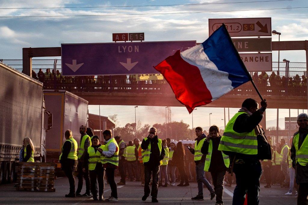 Gilets jaunes routes AFP