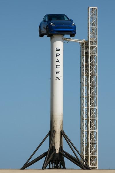 Dragon, le taxi pour l’espace. Image générée par Grok.