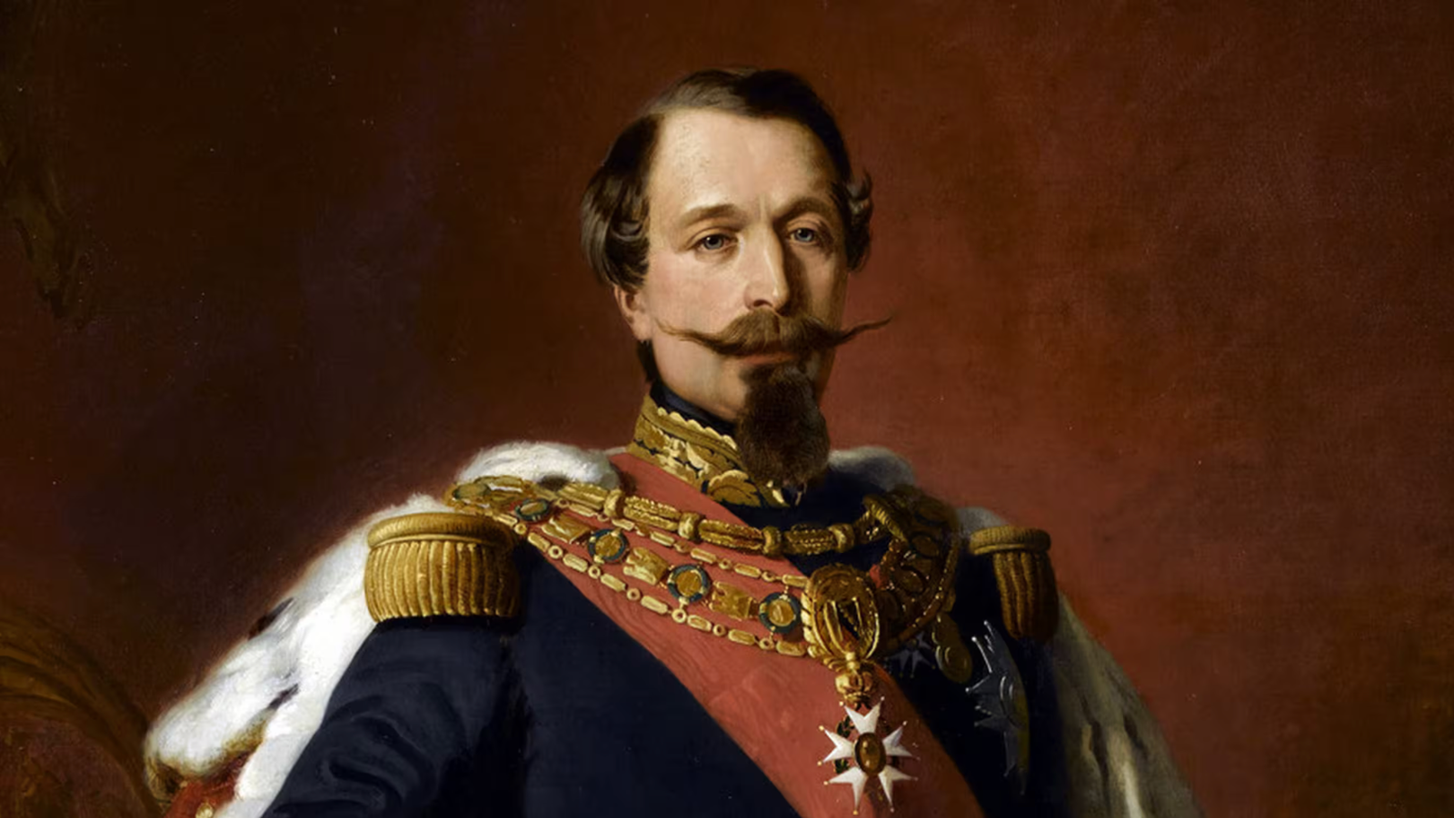 Napoléon III (1808-1873) : portrait en pied (détail), par Franz Xaver Winterhalter (1806-1873)