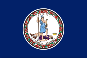 Le drapeau de l’État de Virginie, États-Unis