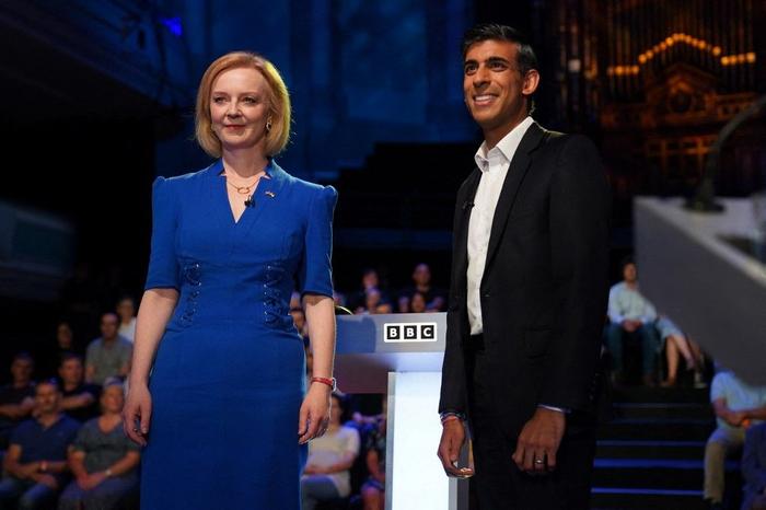 Rishi Sunak Liz Truss AFP