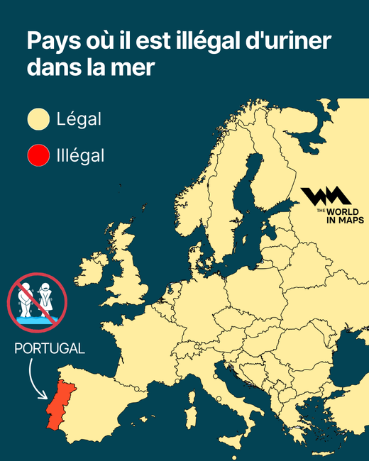 Dans quel pays européen est-il illégal d’uriner dans la mer ?
