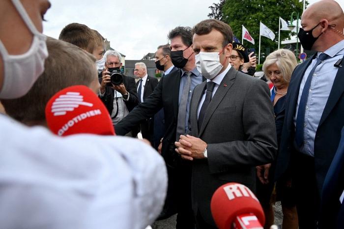 Emmanuel Macron visite 17 juin AFP