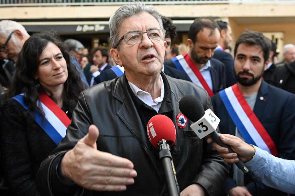 Jean-Luc Mélenchon portrait AFP