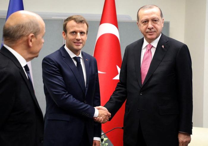 Emmanuel Macron Recep Tayyip Erdogan AFP