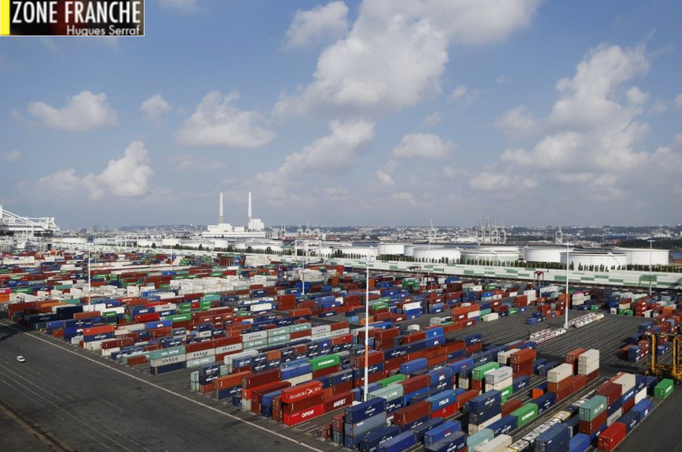 Conteneurs sur le port Havre
