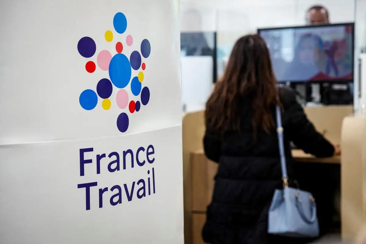 Une des agences nationales France Travail, à Dammarie les Lys, dans le nord de la France, le 23 avril 2024.