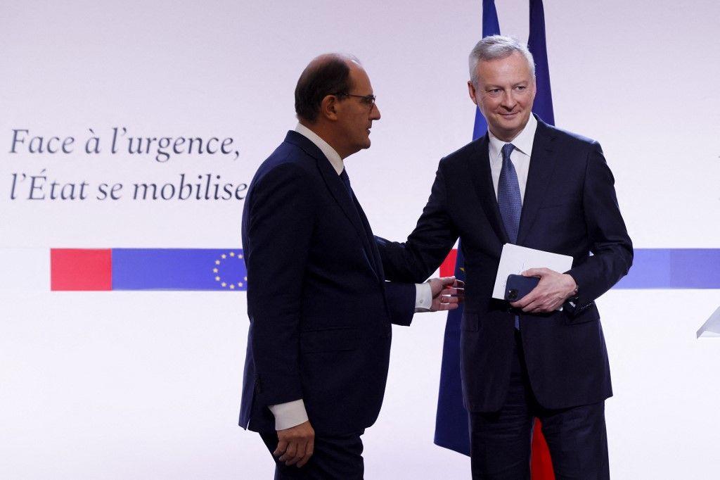 Bruno Le Maire Jean Castex AFP