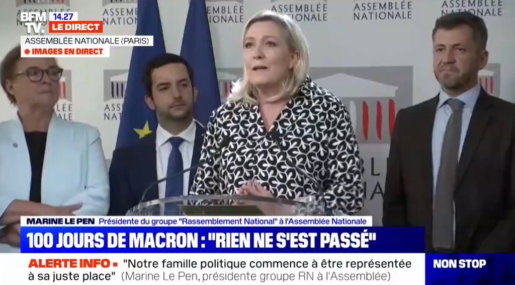 Marine Le Pen BFM