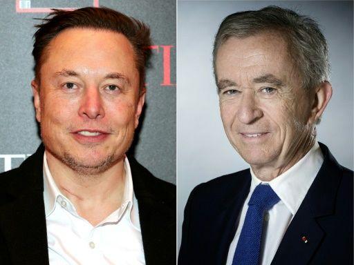 Elon Musk Bernard Arnault AFP