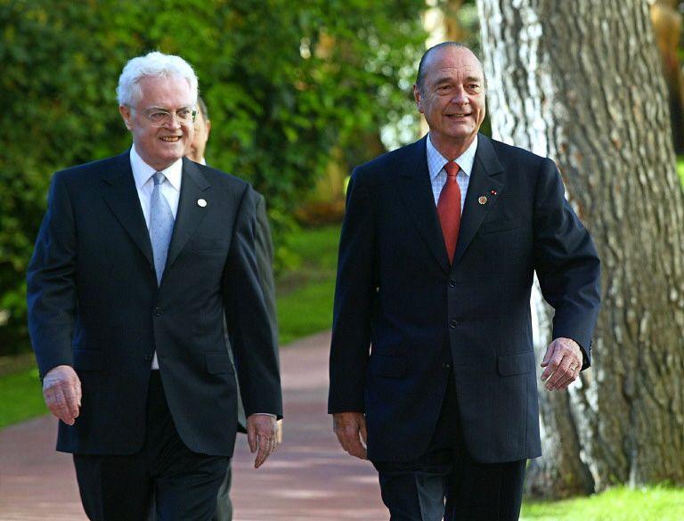Le président Jacques Chirac et son Premier ministre Lionel Jospin, en 2002.