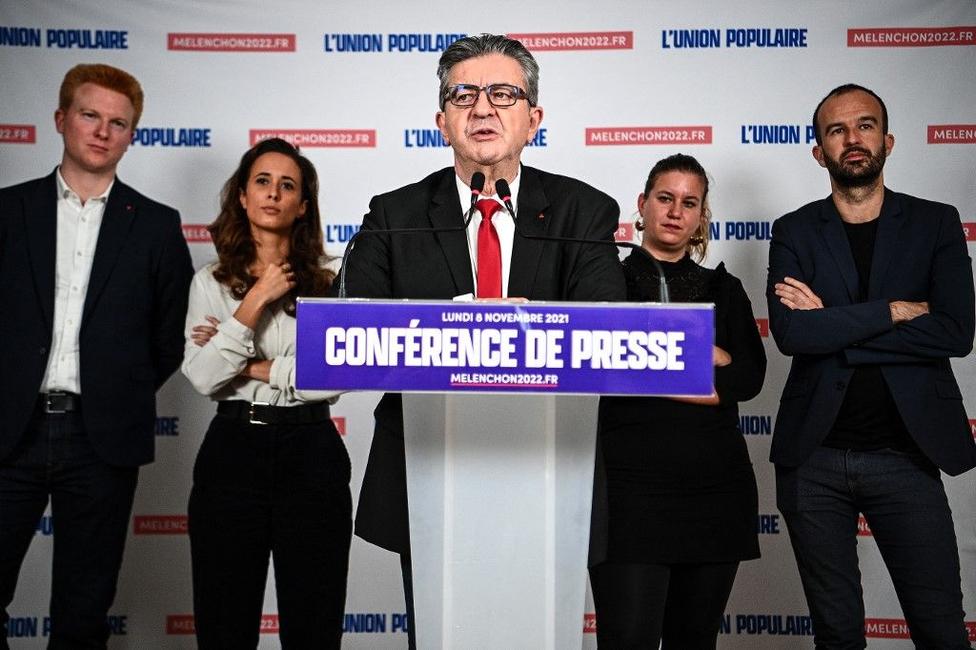 Jean-Luc Mélenchon conférence de presse AFP