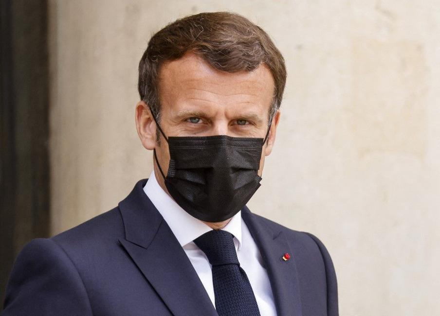 Emmanuel Macron masque Elysée AFP