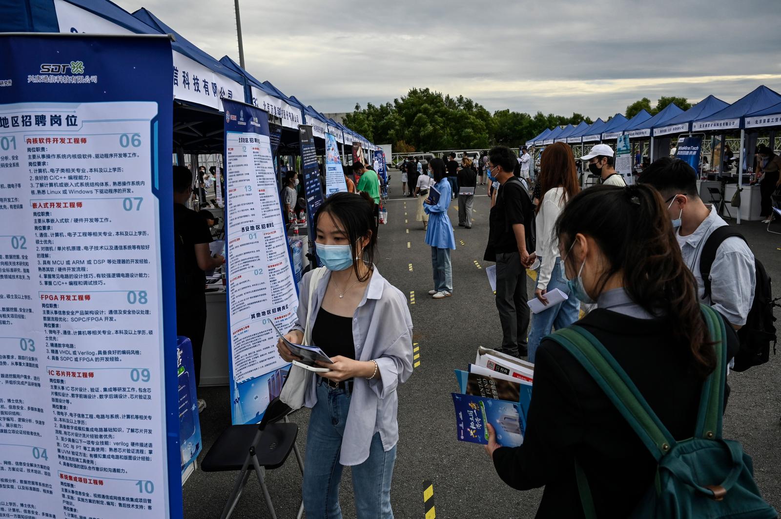 chine emploi - AFP