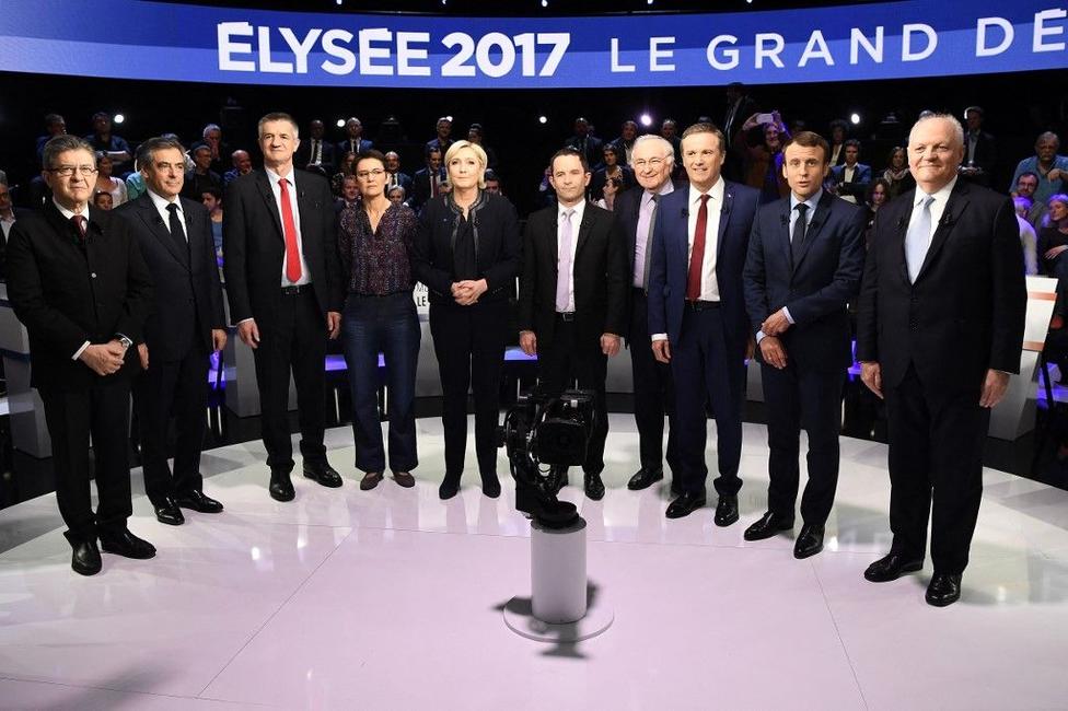 candidats 2017 débat télévisé AFP