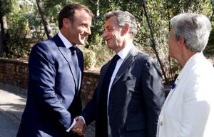 Emmanuel Macron Nicolas Sarkozy AFP
