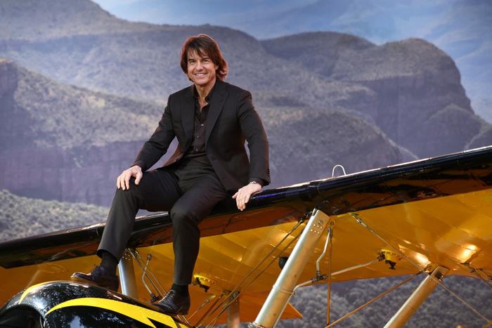 Tom Cruise lors de la première mondiale de "Mission : Impossible - The Final Reckoning" à Leicester Square Gardens dans le centre de Londres, le 15 mai 2025.