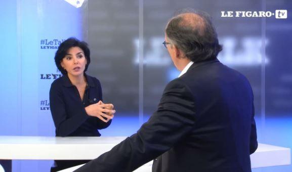 L'eurodéputée Rachida Dati, sur le plateau du "Talk" du Figaro le 20 juin 2016.
