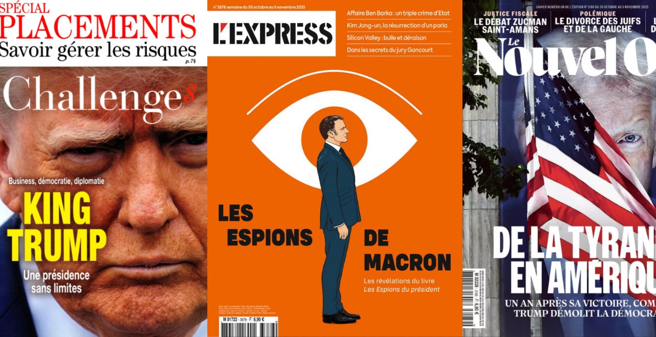 Le Point fantasme sur l'IA vraiment intelligente, L'Express voit sa bulle éclater; Emmanuel Macron joue à James Bond, Bernard Cazeneuve se le paie; Le Nouvel Obs analyse le divorce des juifs et de la gauche; Ciotti se rêve en Milei (et Kasbarian aussi)