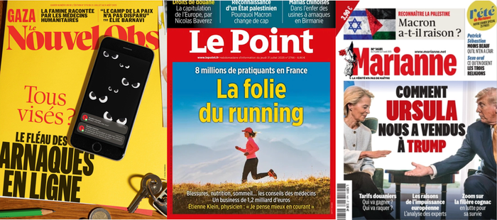 A la Une de vos hebdos cette semaine