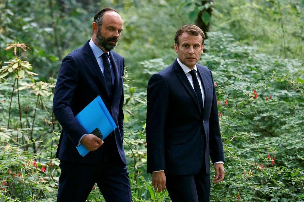 Edouard Philippe Emmanuel Macron AFP