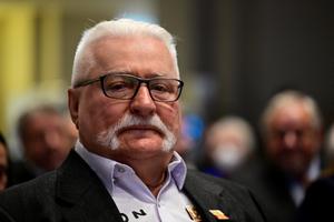 L'ancien président polonais Lech Walesa assiste à une cérémonie à Berlin, le 26 septembre 2022
