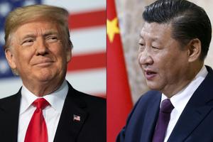 Un montage des portraits de Donald Trump et Xi Jinping.