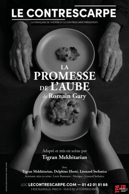 La promesse de l'aube. Mise en scène de Tigran Mekhitarian, théâtre de la Contrescarpe.