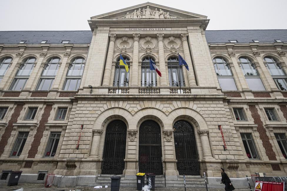 Cette photographie prise le 2 mai 2024 montre l'Institut d'études politiques (IEP) « Sciences Po » de Lille