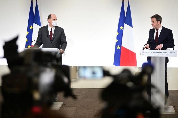 Jean Castex Olivier Véran AFP