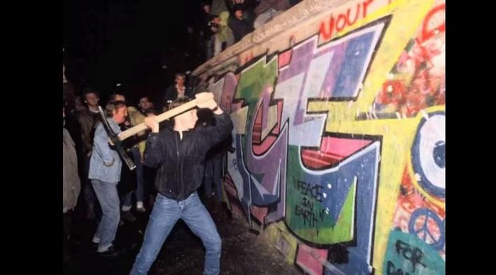 La chute du Mur de Berlin en 1989
