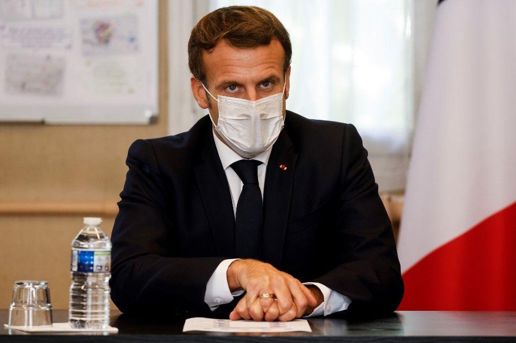 Emmanuel Macron portrait AFP