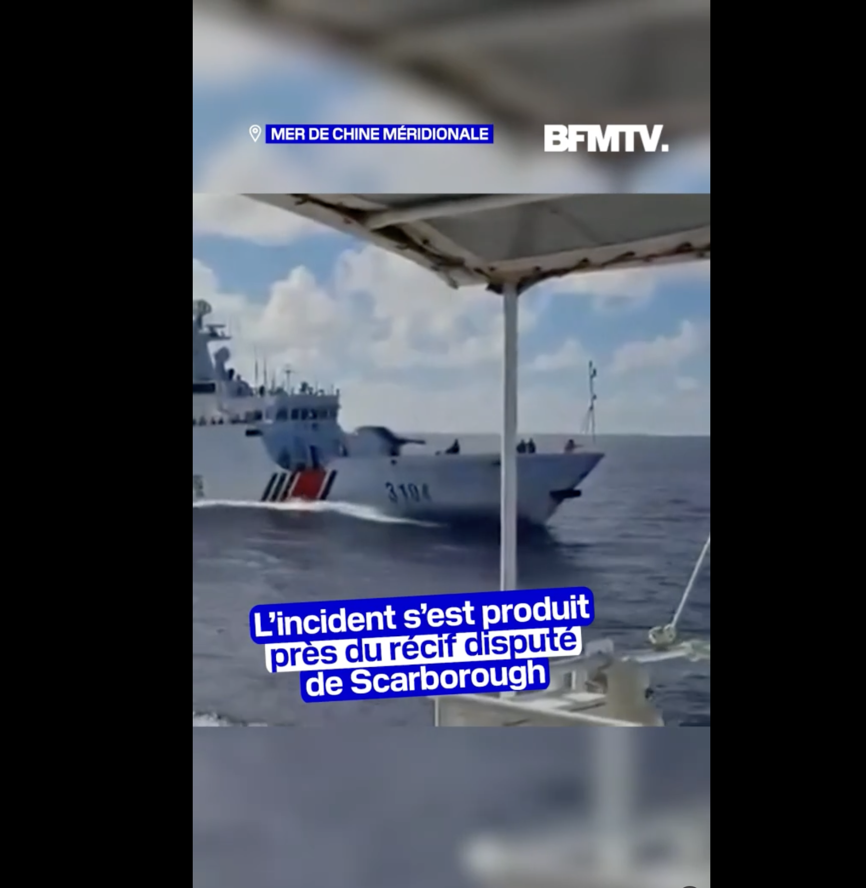 Tensions en mer de Chine : deux navires chinois entrent en collision lors de la poursuite d'un patrouilleur philippin