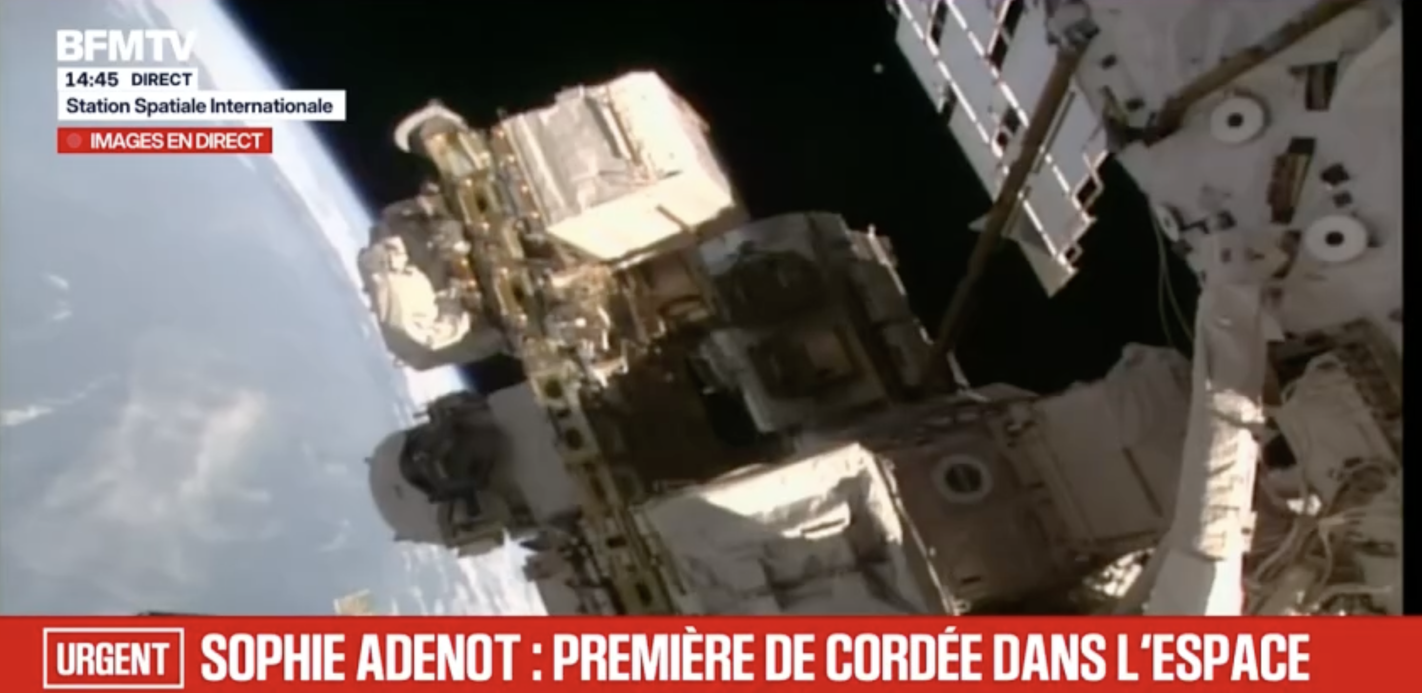 Troisième sortie extravéhiculaire de Sophie Adenot : l'astronaute s'élance dans le vide spatial en vidéo