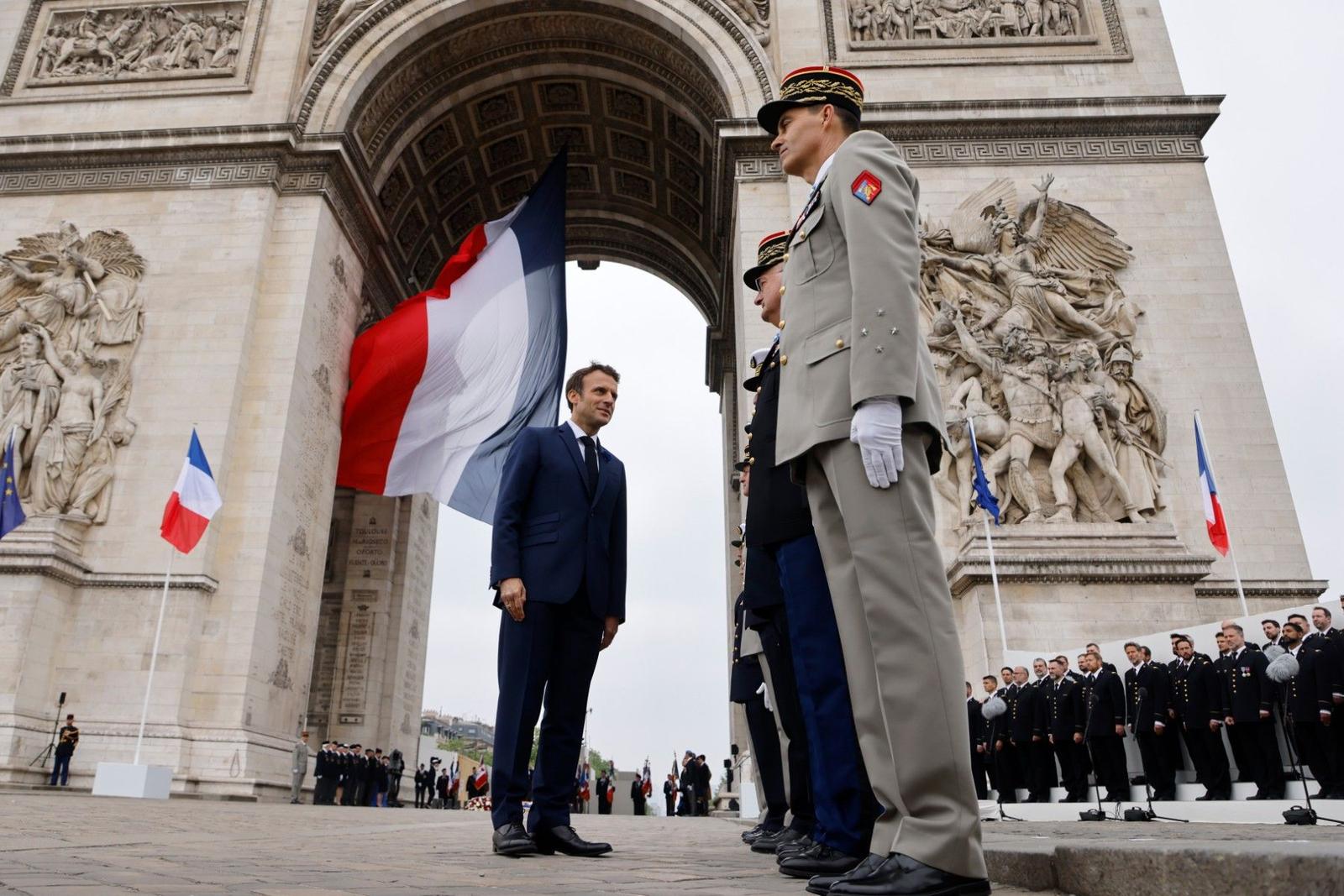 Emmanuel Macron 8 mai AFP