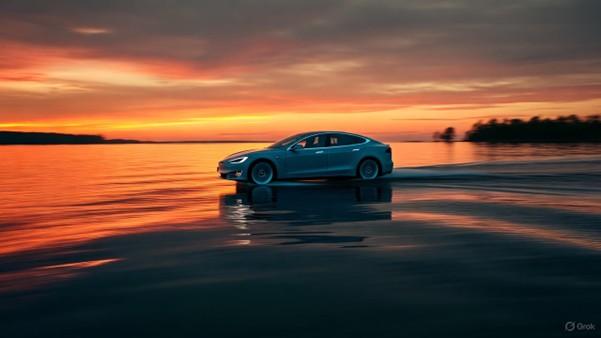 Tesla ne prend pas l’eau.
