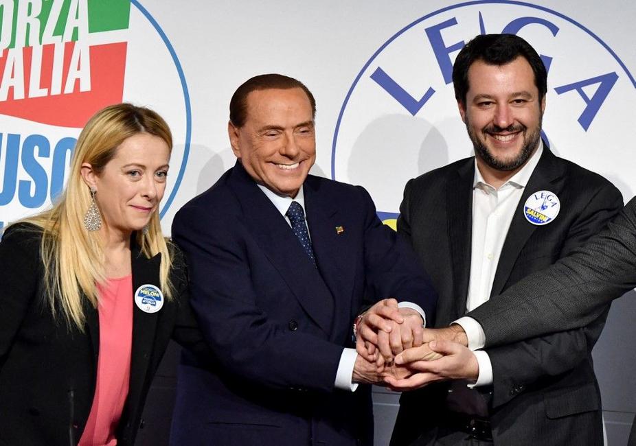 Matteo Salvini Silvio Berlusconi AFP
