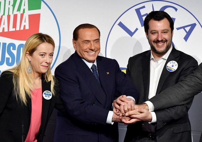 Matteo Salvini Silvio Berlusconi AFP